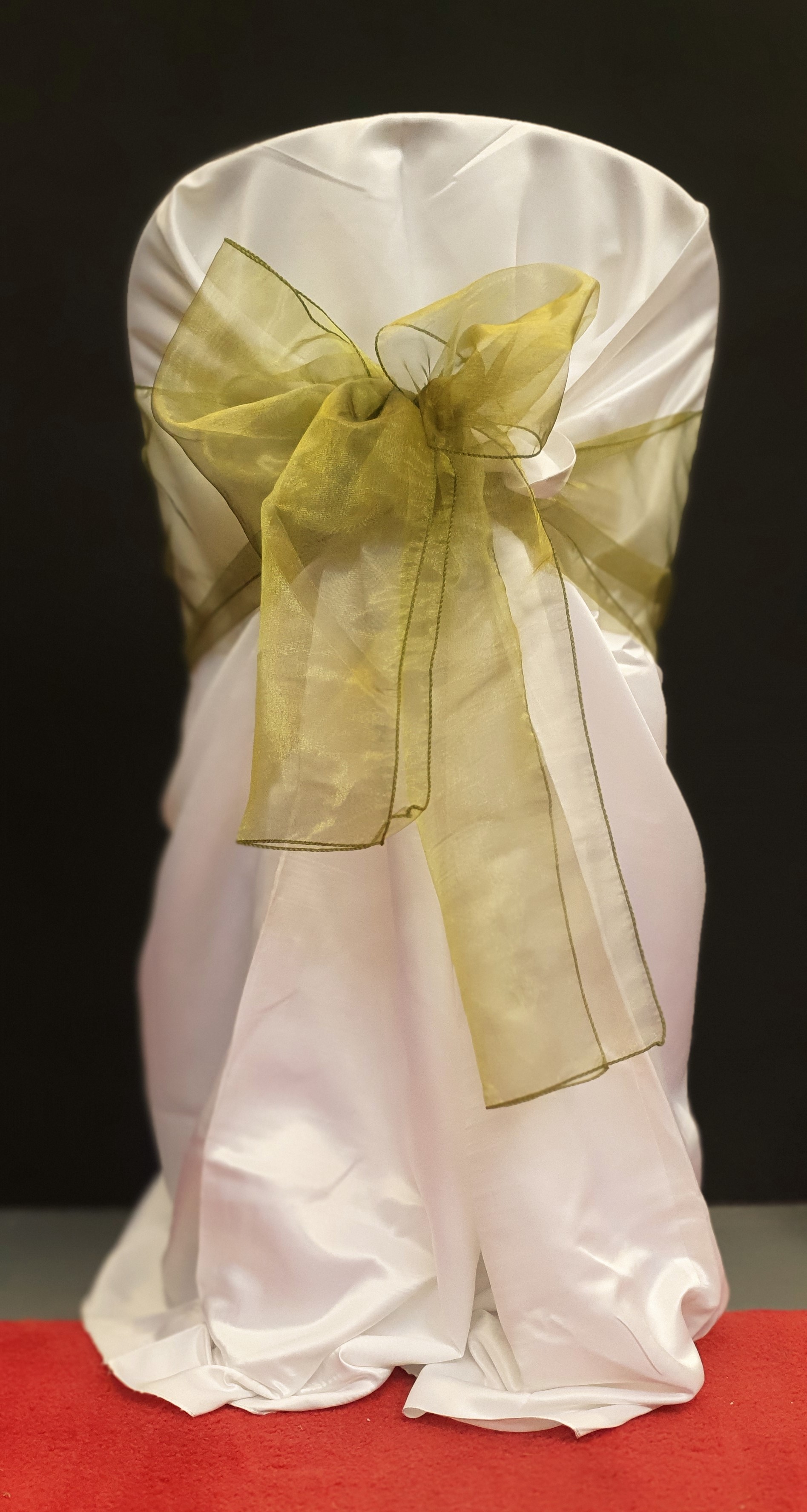 Chair Sash Hire, Olive Green Linen Hire Christchurch